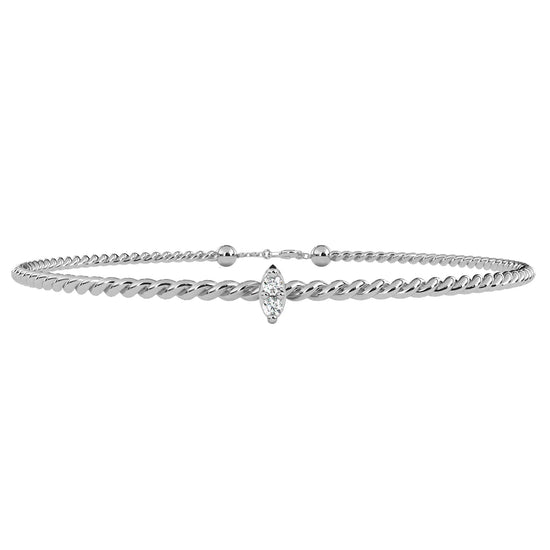 Twisted Elegance Lab Diamond Bracelet