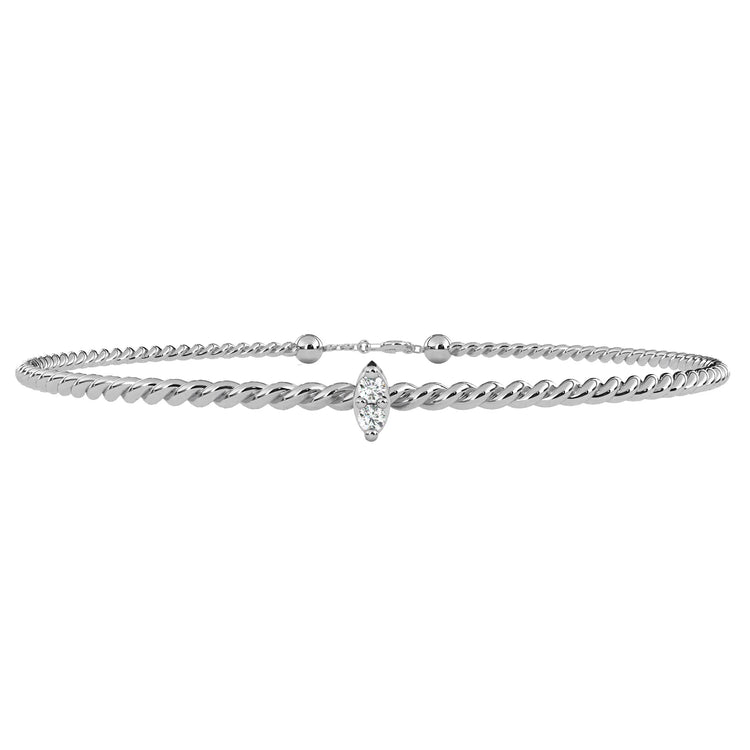 Twisted Elegance Lab Diamond Bracelet