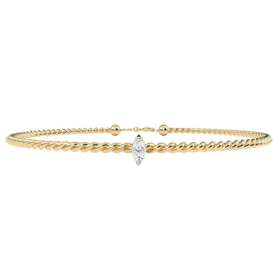 Twisted Elegance Lab Diamond Bracelet