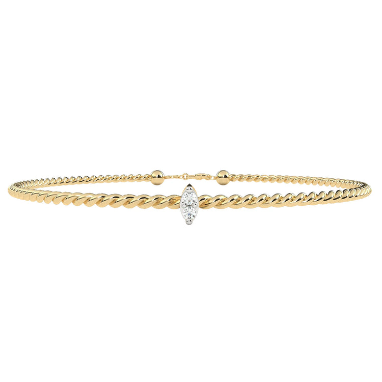 Twisted Elegance Lab Diamond Bracelet