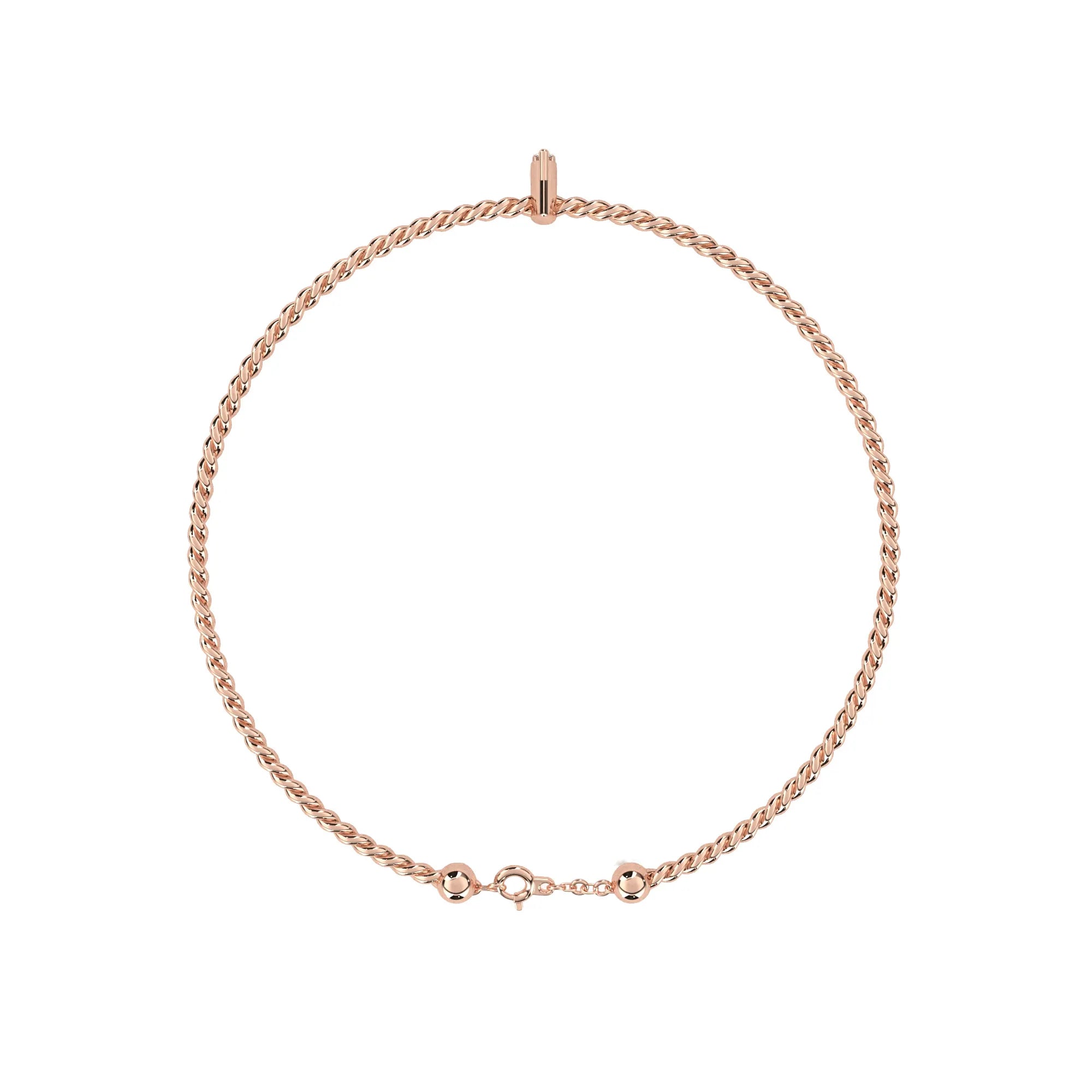 Twisted Elegance Lab Diamond Bracelet