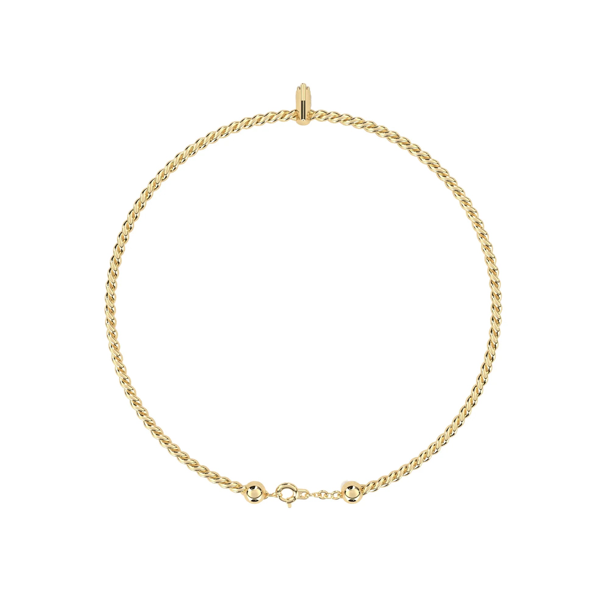 Twisted Elegance Lab Diamond Bracelet