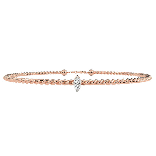 Twisted Elegance Lab Diamond Bracelet