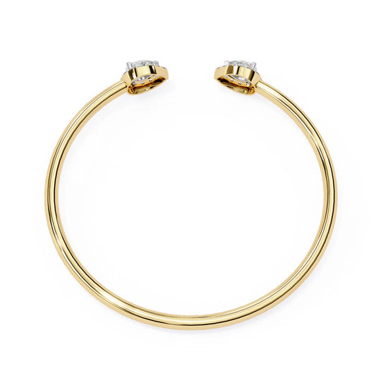 Dewdrop Duo Twinkling Lab Diamond Bracelet