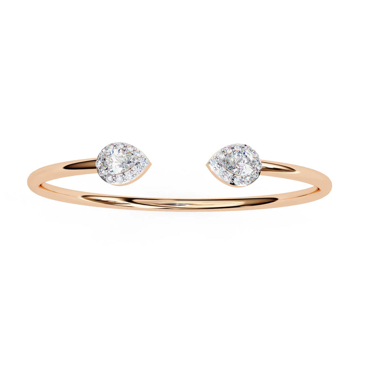 Dewdrop Duo Twinkling Moissanite Bracelet