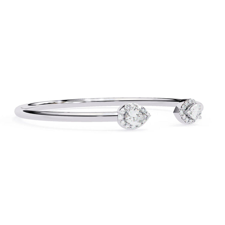 Dewdrop Duo Twinkling Moissanite Bracelet
