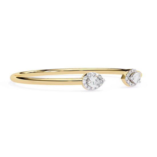 Dewdrop Duo Twinkling Lab Diamond Bracelet