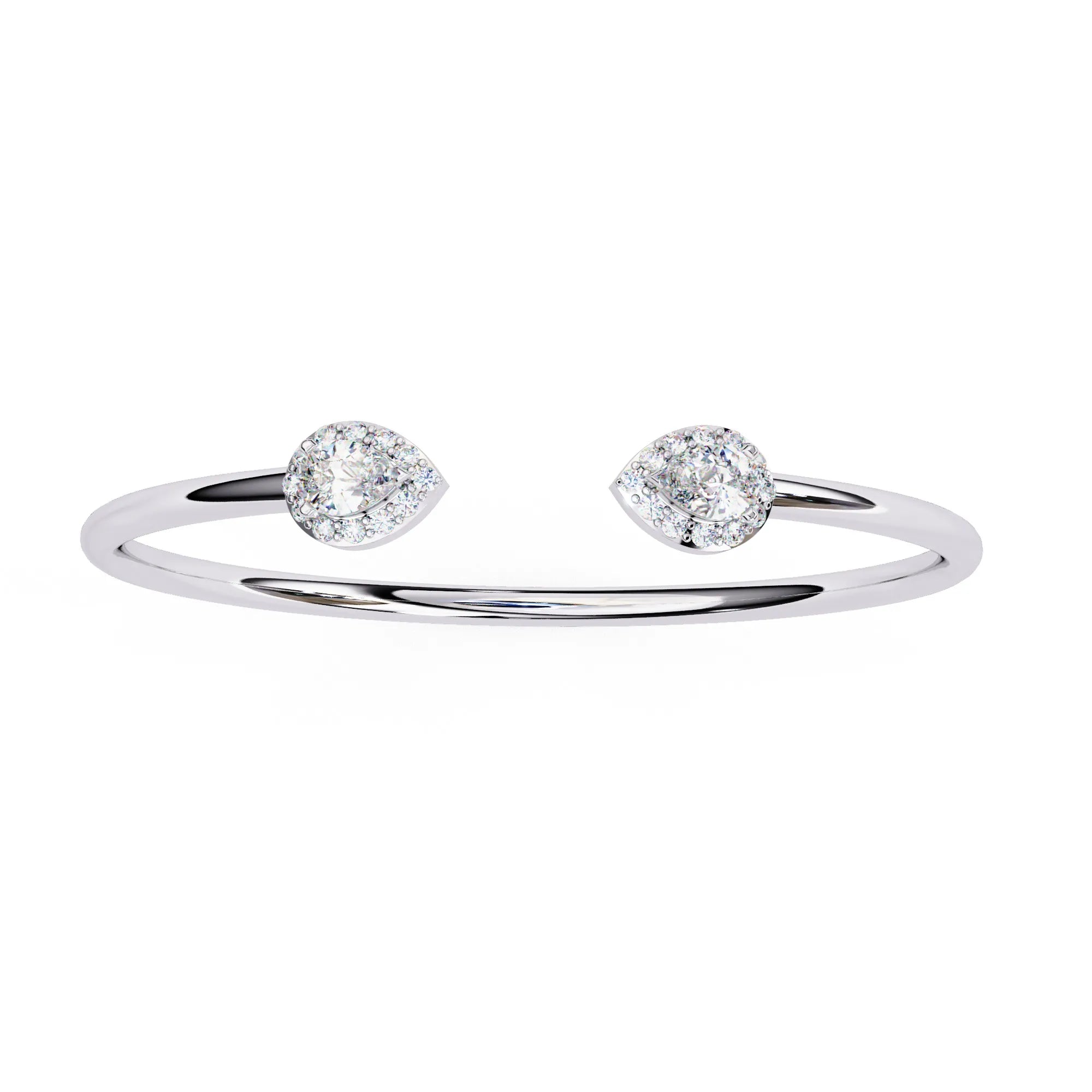 Dewdrop Duo Twinkling Moissanite Bracelet
