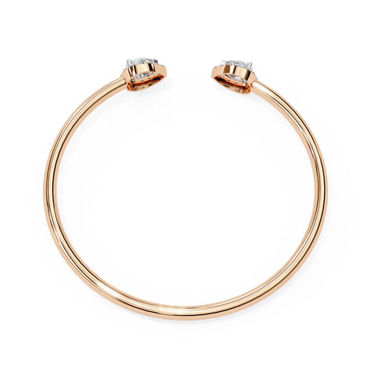 Dewdrop Duo Twinkling Moissanite Bracelet