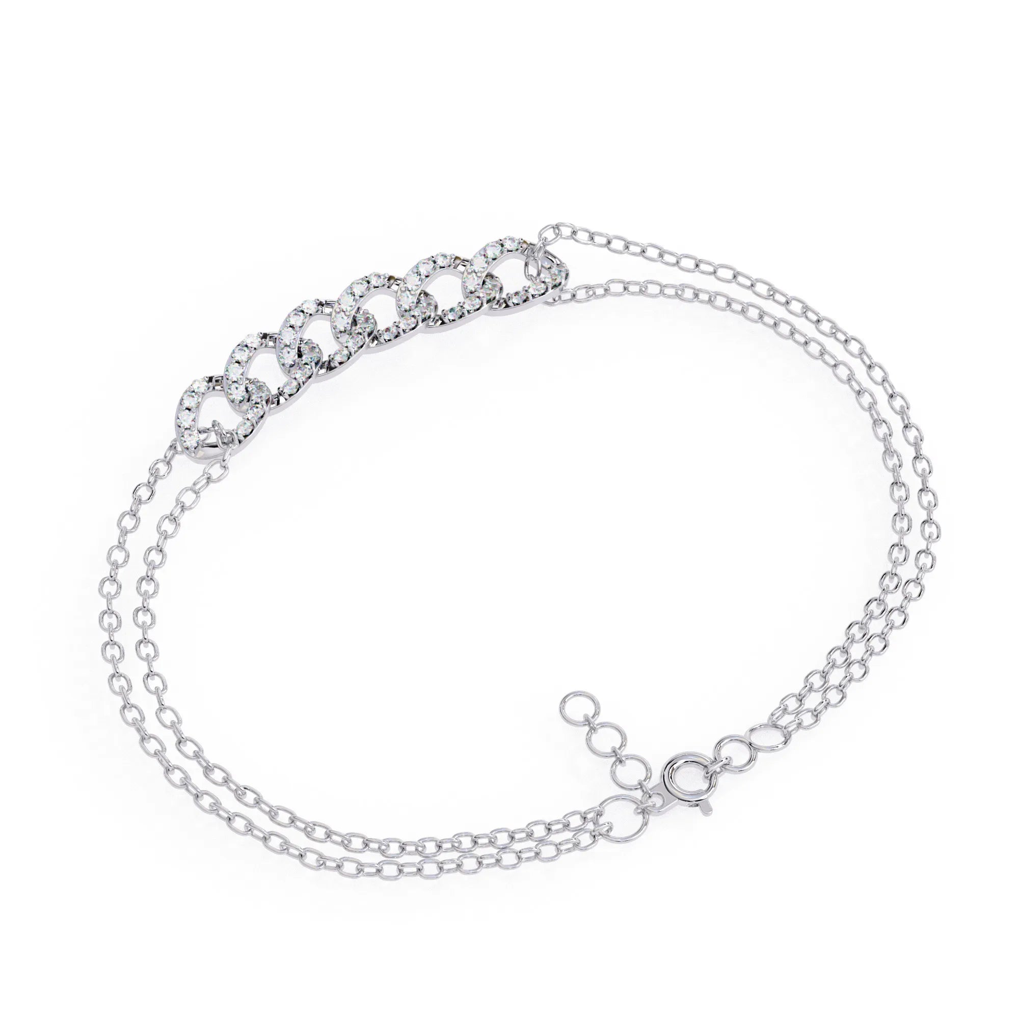 Dazzling Chain Link Lab Diamond Bracelet