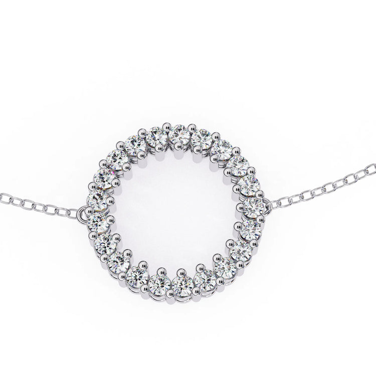 Luminous Circle Lab Diamond-Accented Bracelet