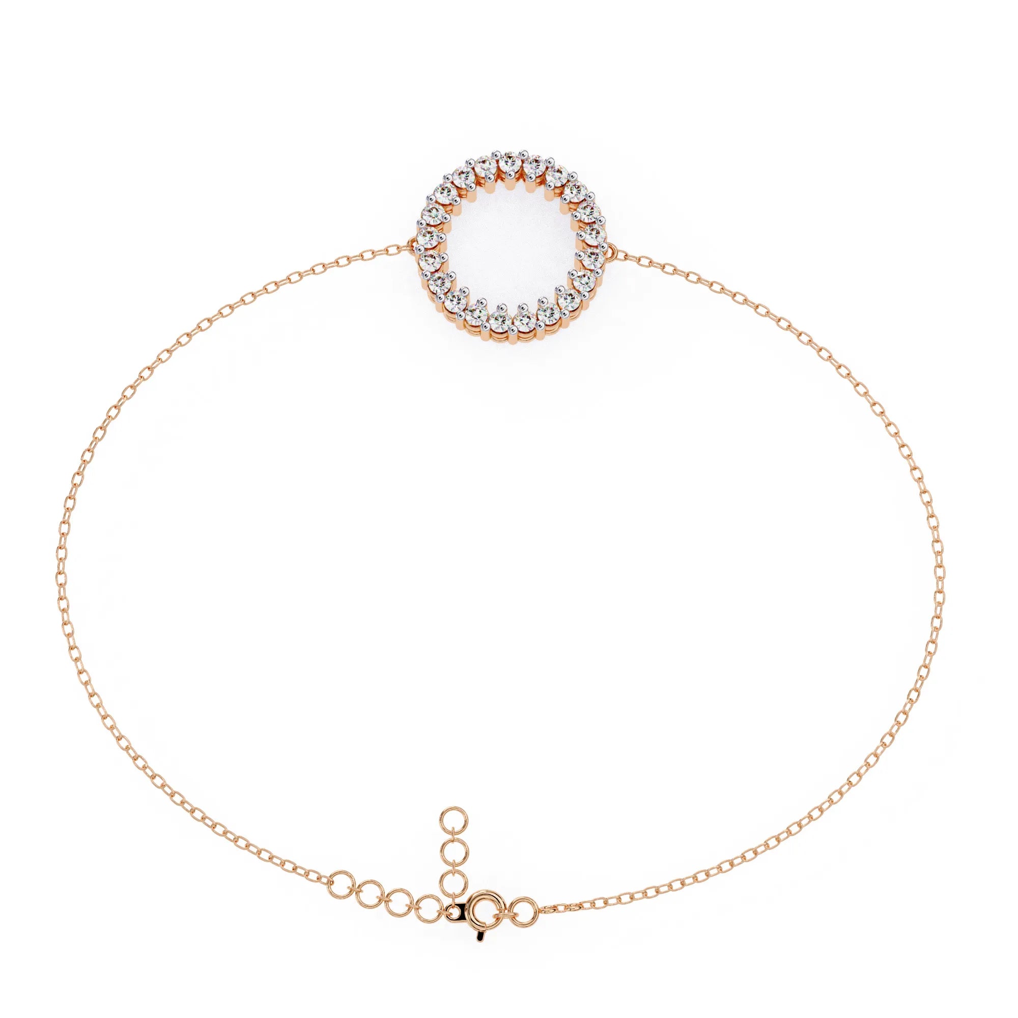 Luminous Circle Lab Diamond-Accented Bracelet