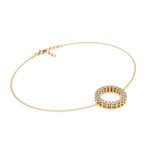 Luminous Circle Lab Diamond-Accented Bracelet