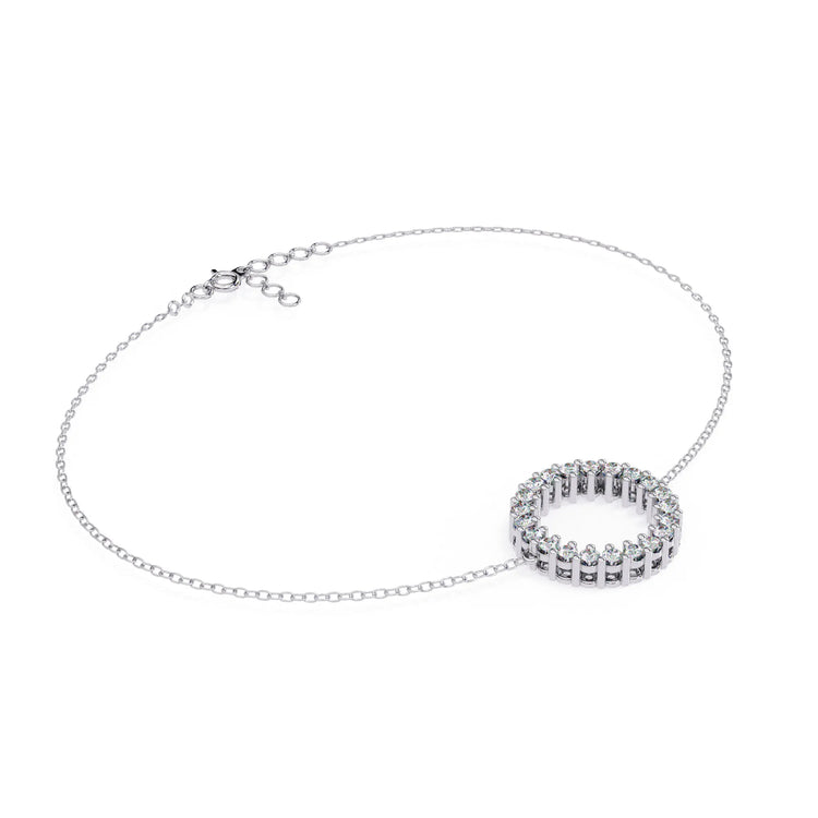 Luminous Circle Lab Diamond-Accented Bracelet