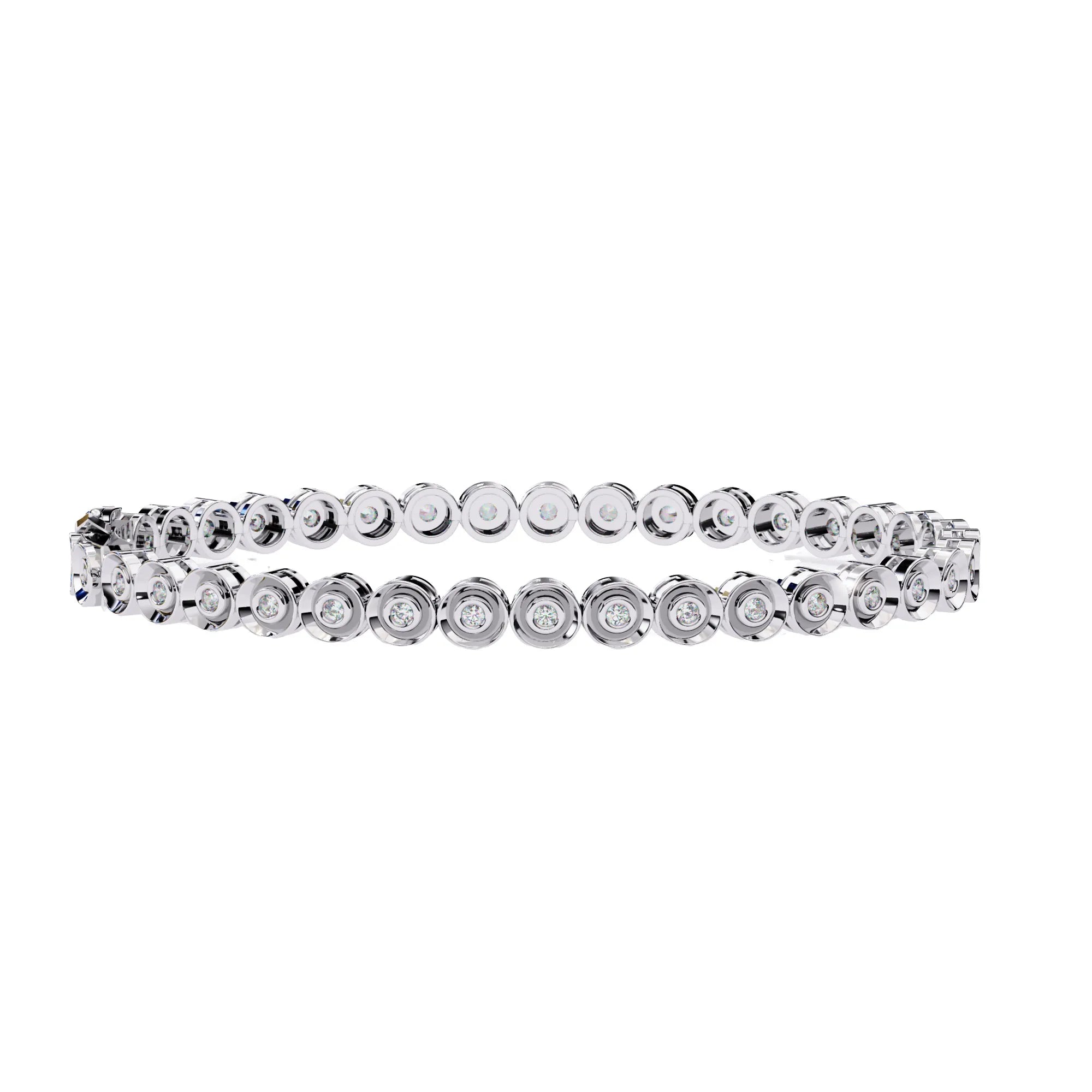 Radiant Round Lab Diamond Bracelet