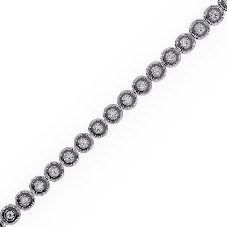 Radiant Round Lab Diamond Bracelet