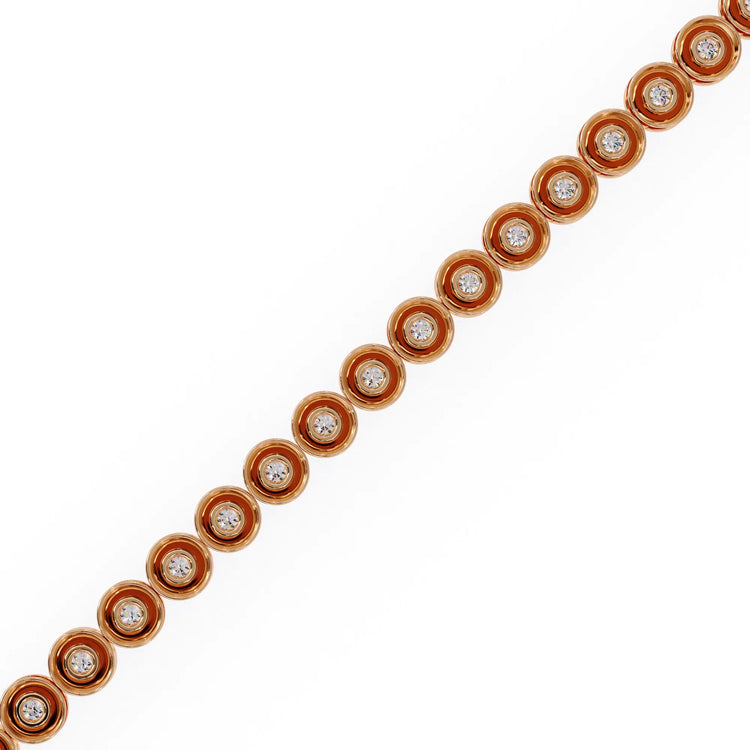 Radiant Round Lab Diamond Bracelet