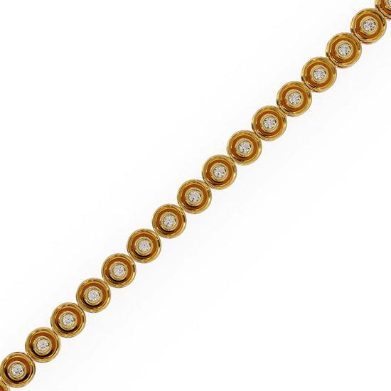 Radiant Round Lab Diamond Bracelet