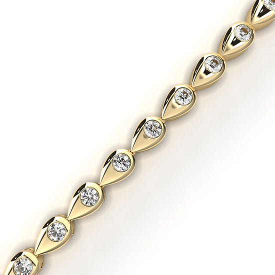 Teardrop Radiance Moissanite Bracelet