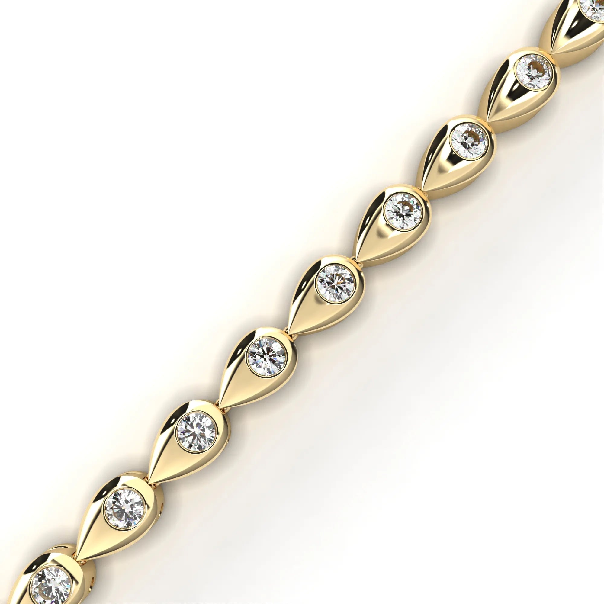 Teardrop Radiance Lab Diamond Bracelet