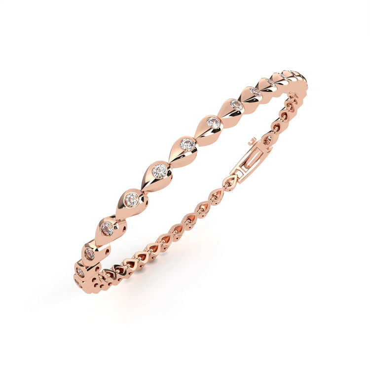 Teardrop Radiance Lab Diamond Bracelet