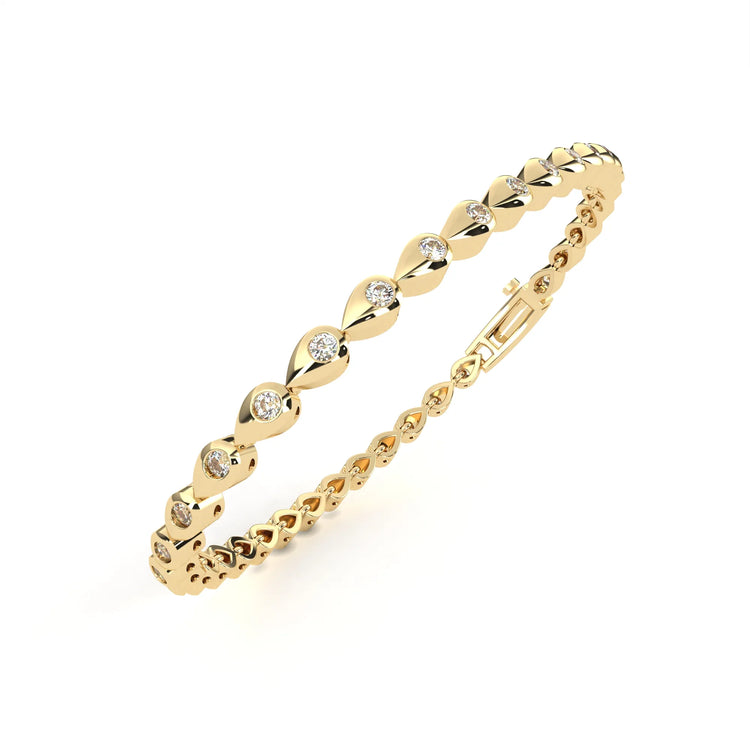 Teardrop Radiance Lab Diamond Bracelet