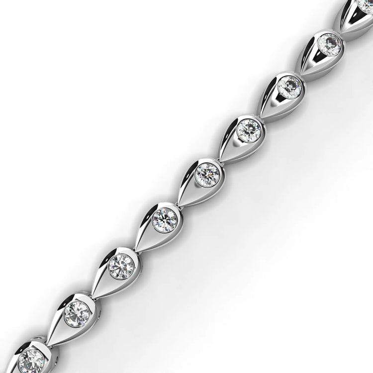 Teardrop Radiance Moissanite Bracelet