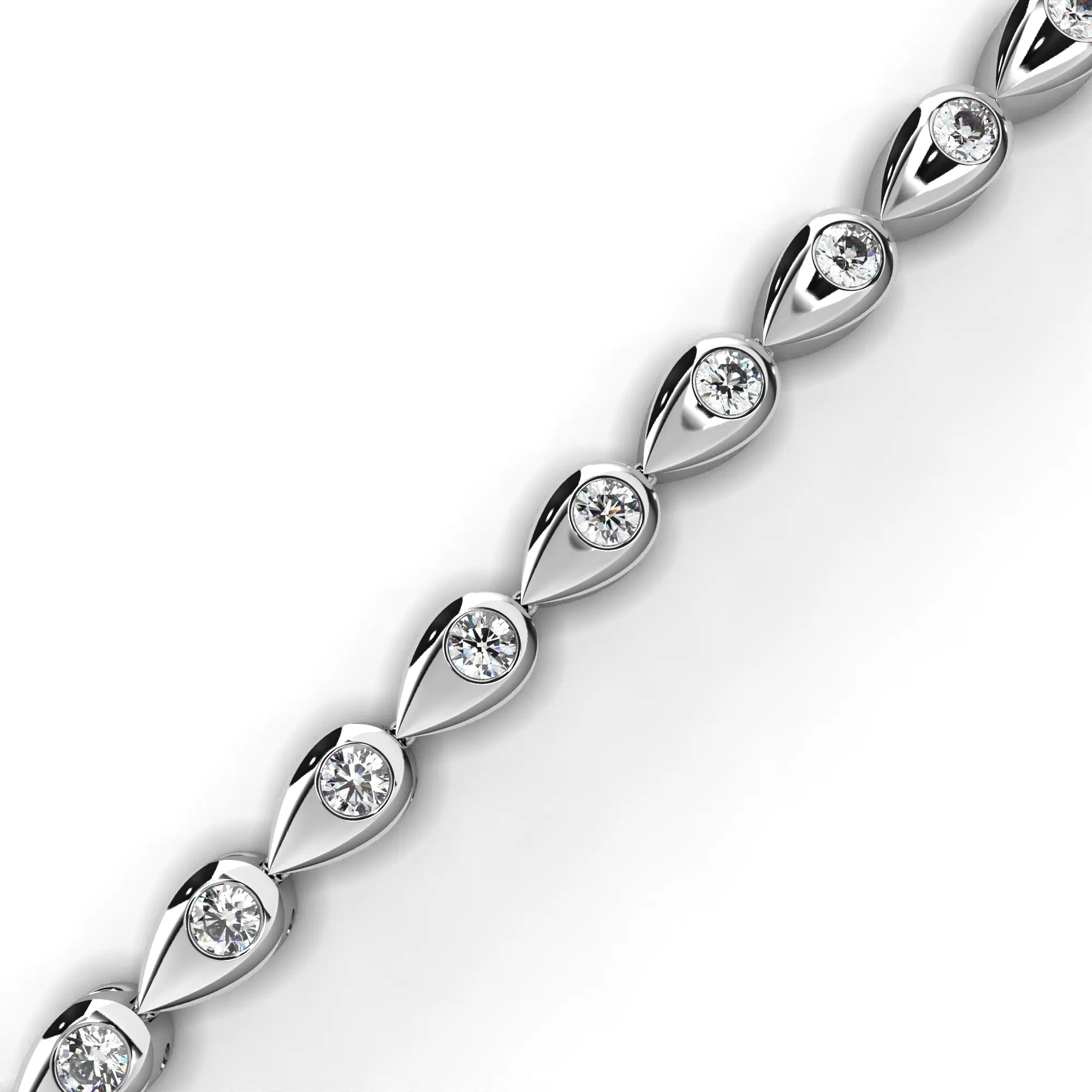 Teardrop Radiance Lab Diamond Bracelet