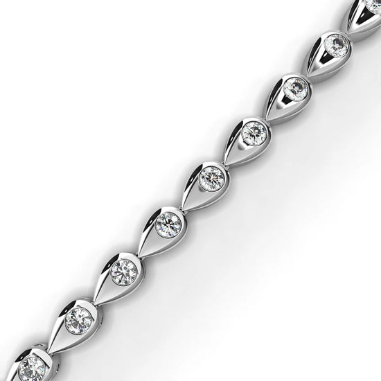 Teardrop Radiance Lab Diamond Bracelet