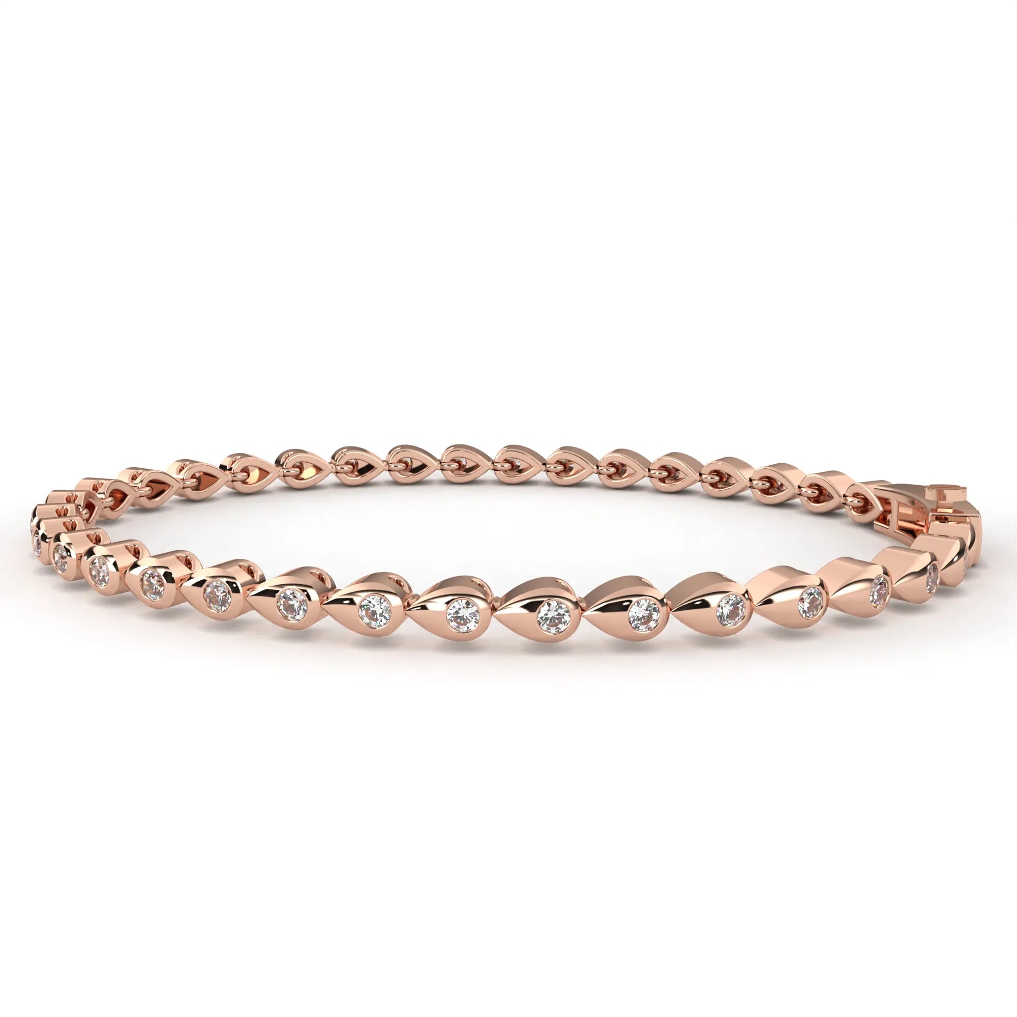 Teardrop Radiance Lab Diamond Bracelet