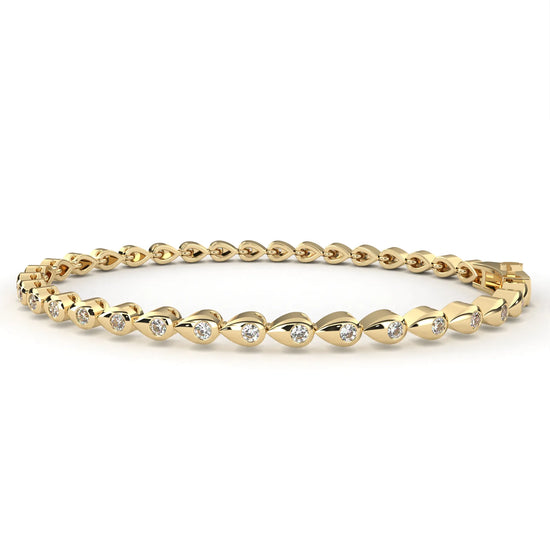 Teardrop Radiance Moissanite Bracelet