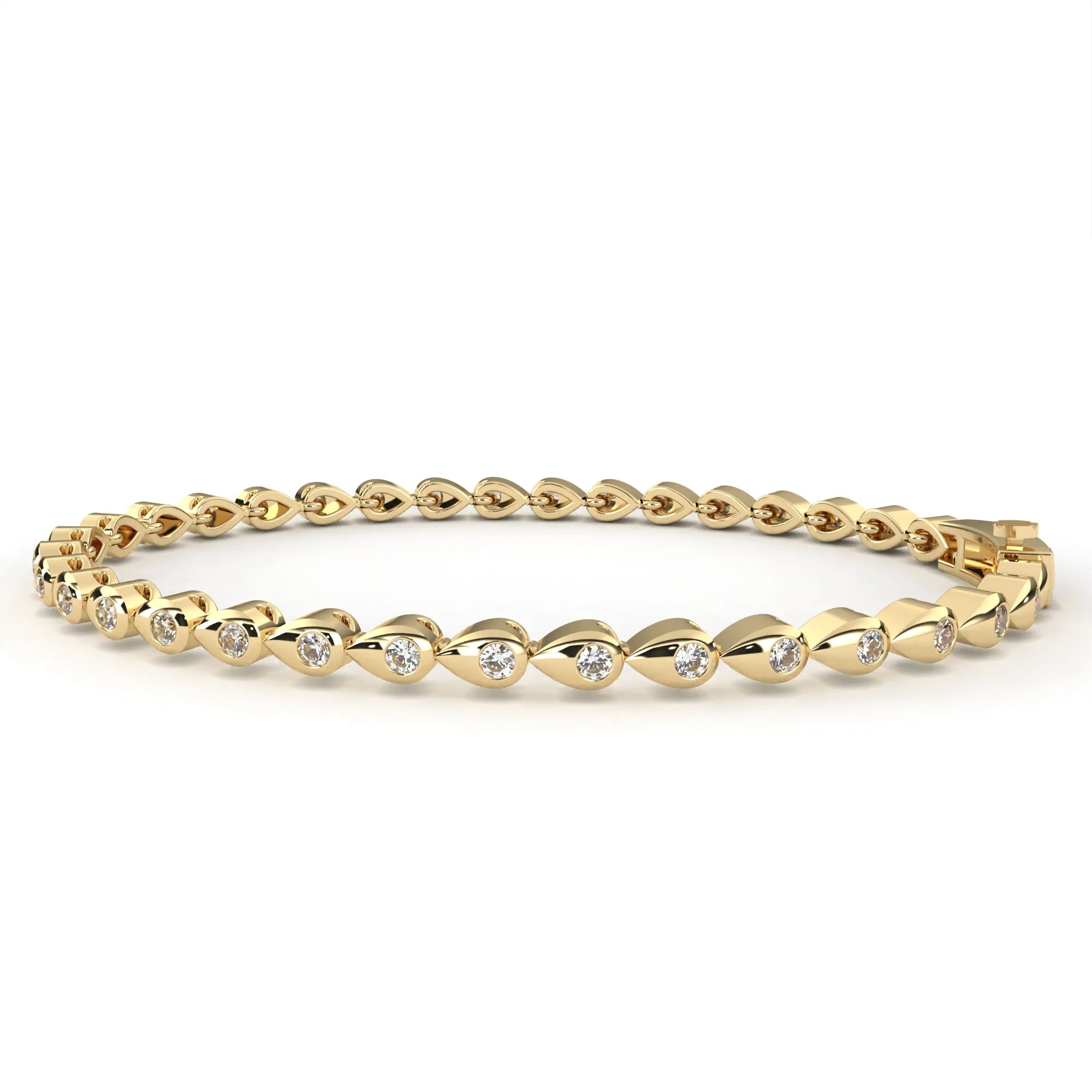 Teardrop Radiance Lab Diamond Bracelet