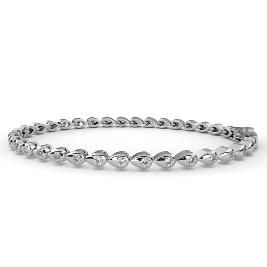 Teardrop Radiance Lab Diamond Bracelet