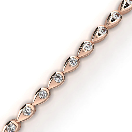 Teardrop Radiance Lab Diamond Bracelet