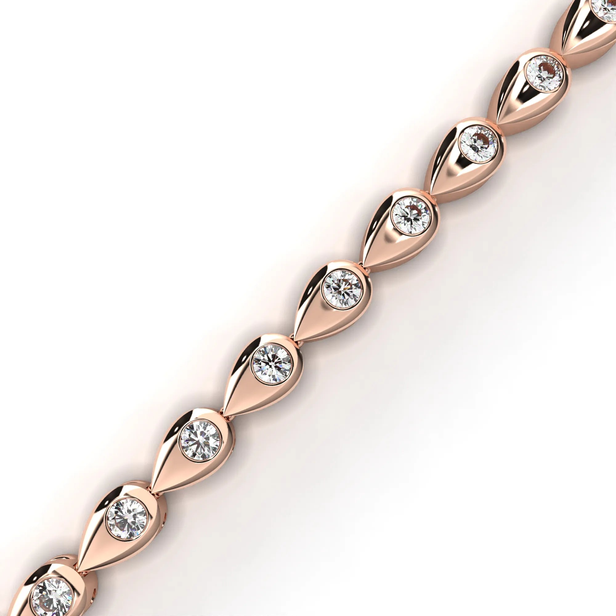 Teardrop Radiance Moissanite Bracelet