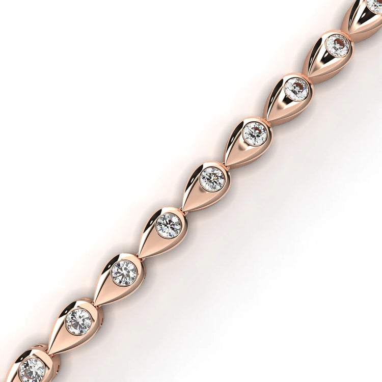 Teardrop Radiance Moissanite Bracelet