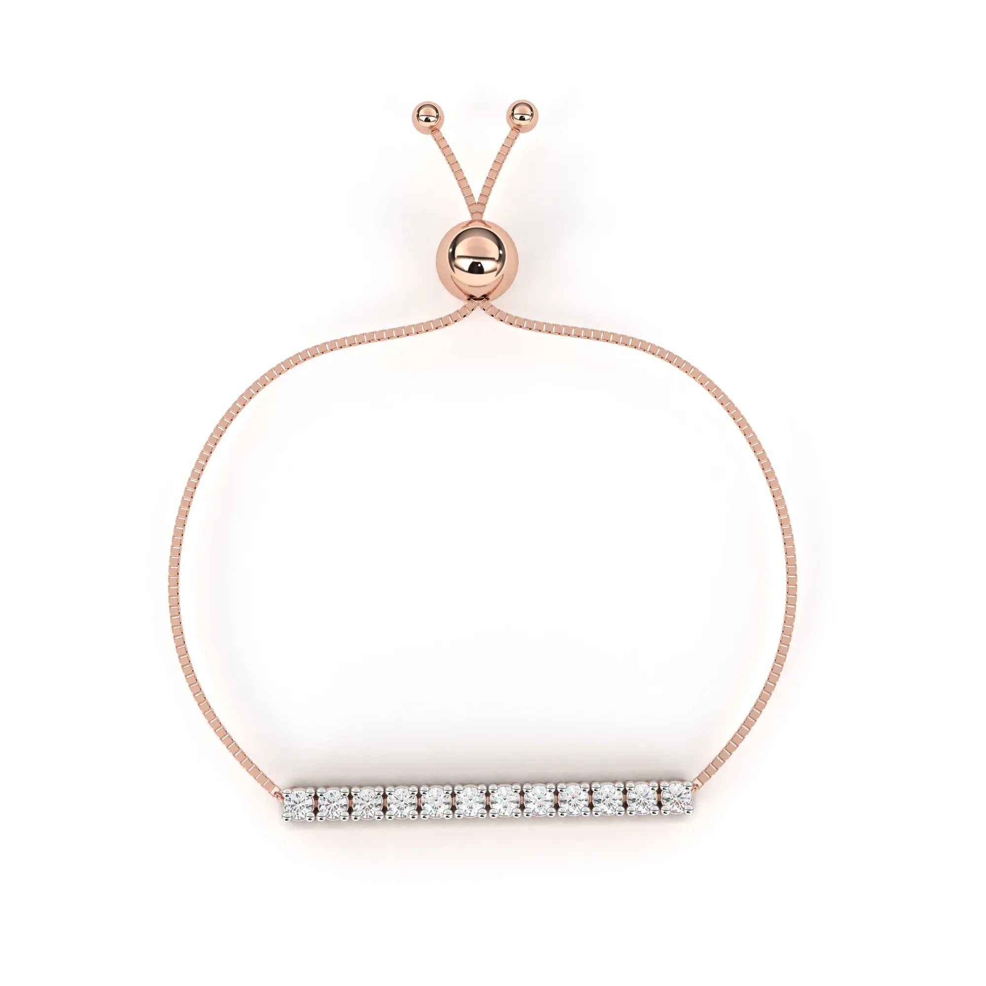 Timeless Adjustable Bar Lab Diamond bracelet
