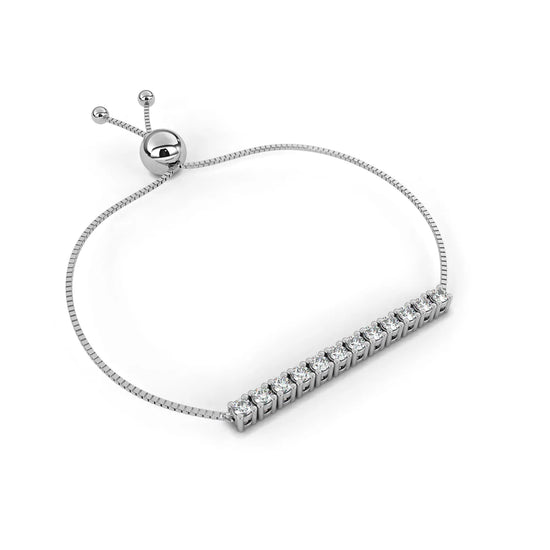 Timeless Adjustable Bar Lab Diamond bracelet