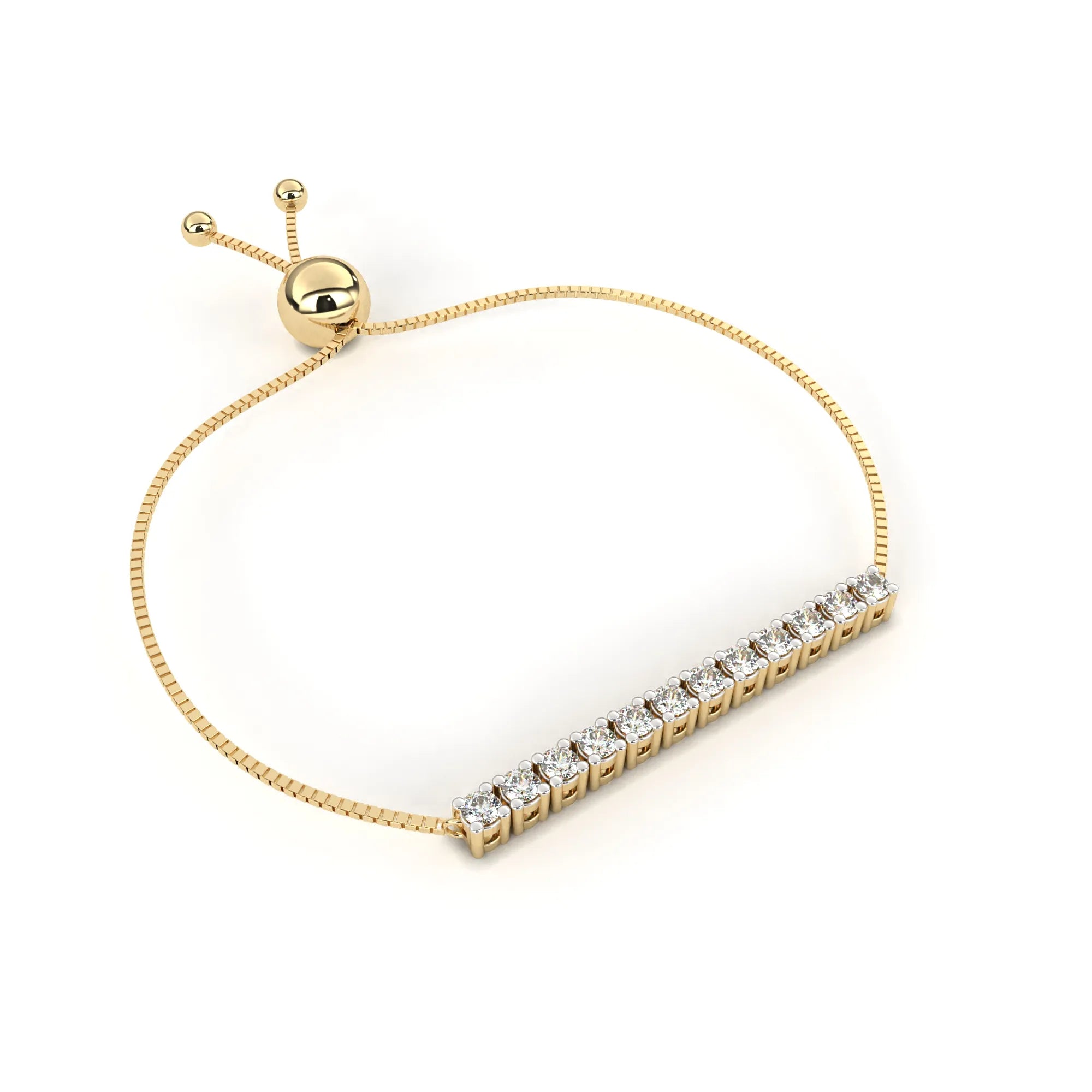 Timeless Adjustable Bar Lab Diamond bracelet