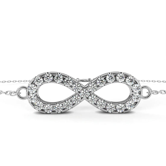 Eternal Love Infinity Lab Diamond Bracelet