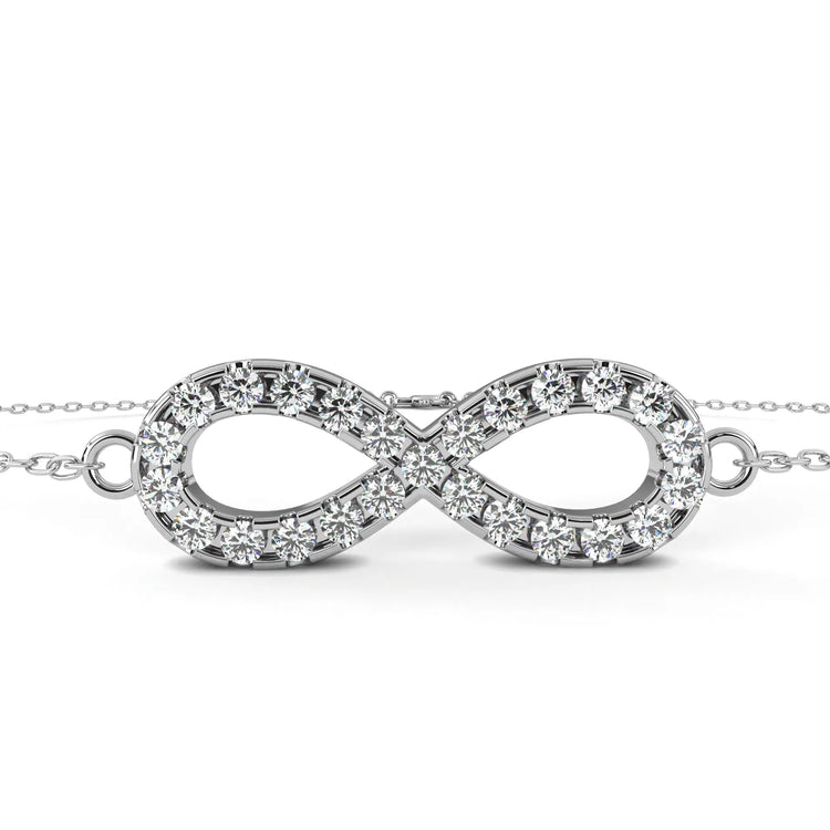 Eternal Love Infinity Lab Diamond Bracelet