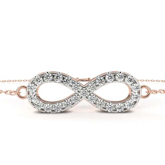 Eternal Love Infinity Moissanite Bracelet