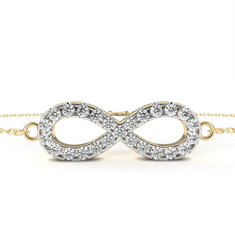 Eternal Love Infinity Moissanite Bracelet
