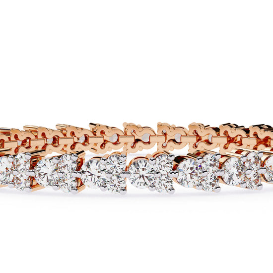 Gilded Embrace Lab Diamond Bracelet