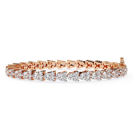 Gilded Embrace Lab Diamond Bracelet