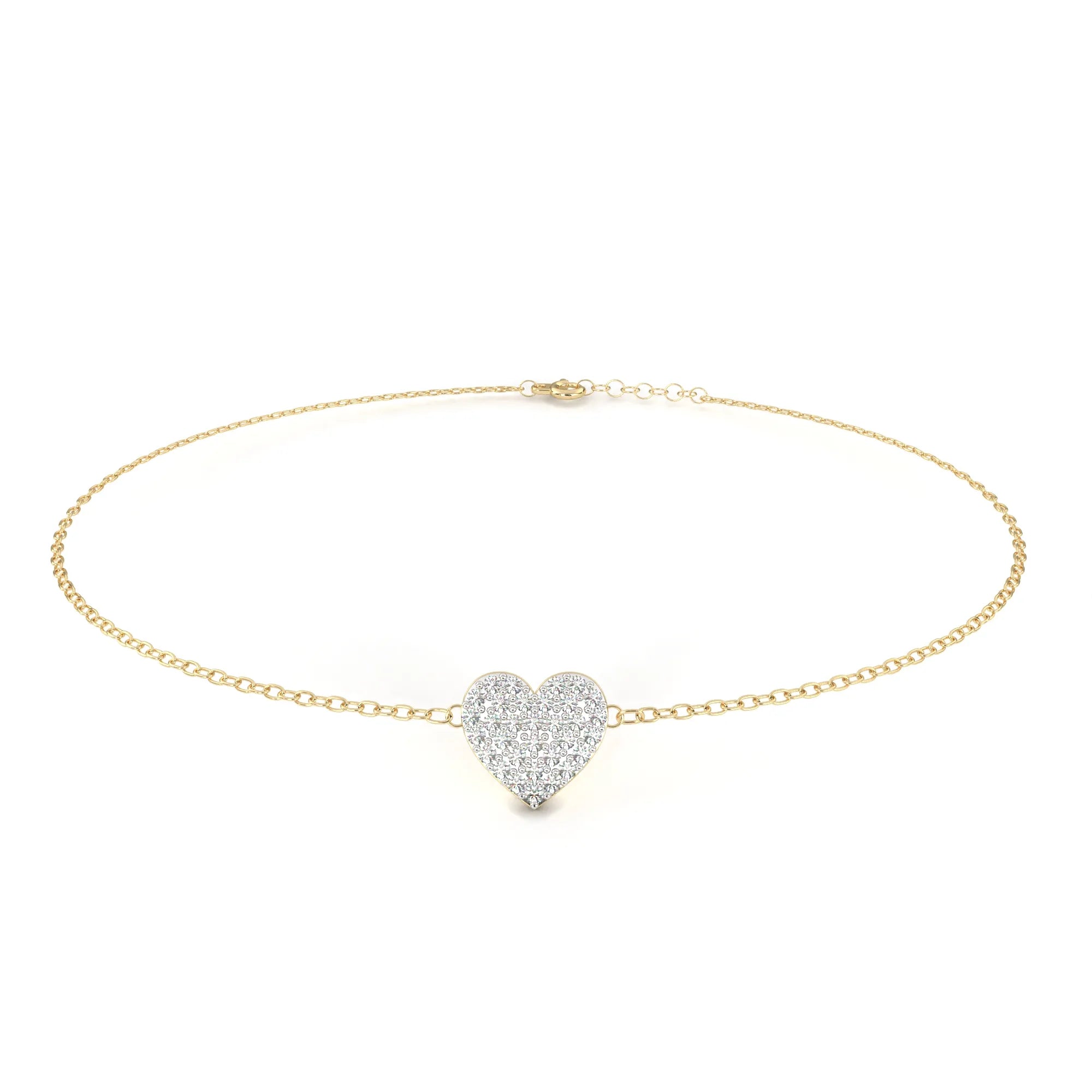 Radiant Heart Lab Diamond Bracelet