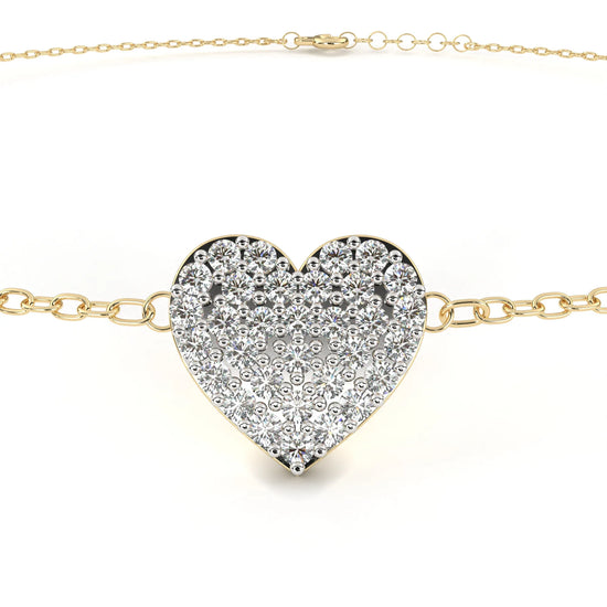 Radiant Heart Lab Diamond Bracelet