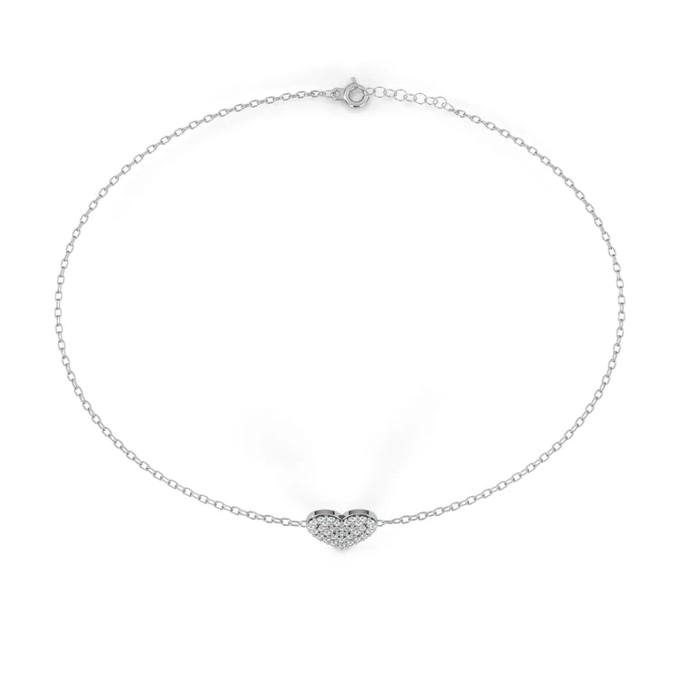 Radiant Heart Lab Diamond Bracelet