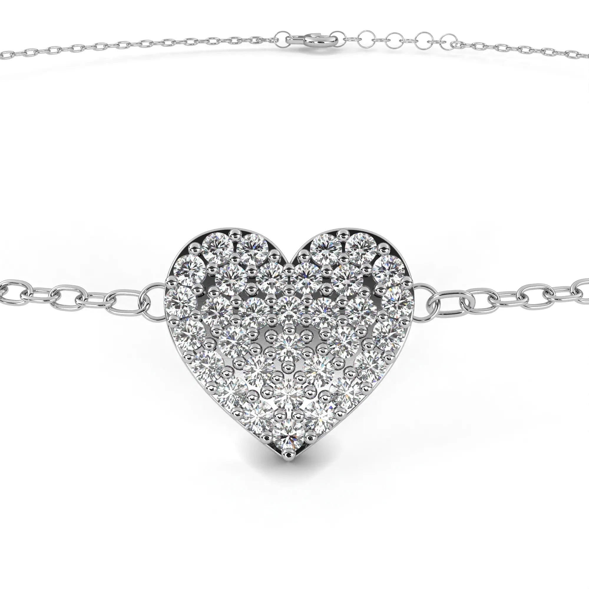 Radiant Heart Moissanite Bracelet