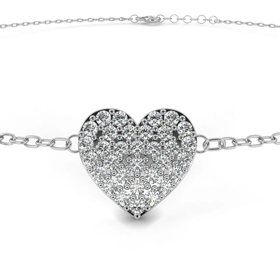 Radiant Heart Moissanite Bracelet
